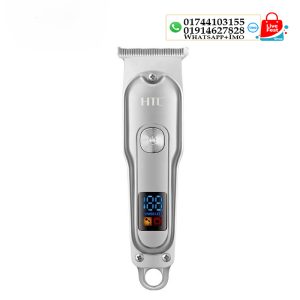Original HTC AT-179 Rechargeable Hair Clipper & Beard Trimmer for Men | Cordless Grooming Kit with Stainless-Steel Blades & Adjustable Settings 12790